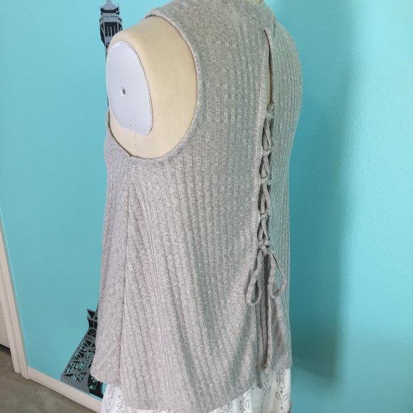 Altar’d State Lace-Up Tunic Top - NEW - Picture 12 of 16